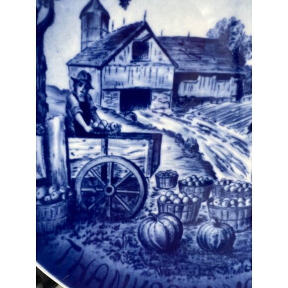 1972 Thanksgiving Plate by Bareuther Bavaria Harvest 7.75" Germany - Picture 4 of 5